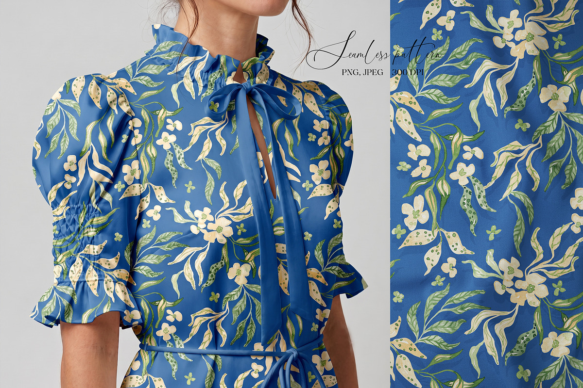Spring Garden Botanicals Pattern, a Pattern Graphic by SirenaArt (Photo 13 of 18)
