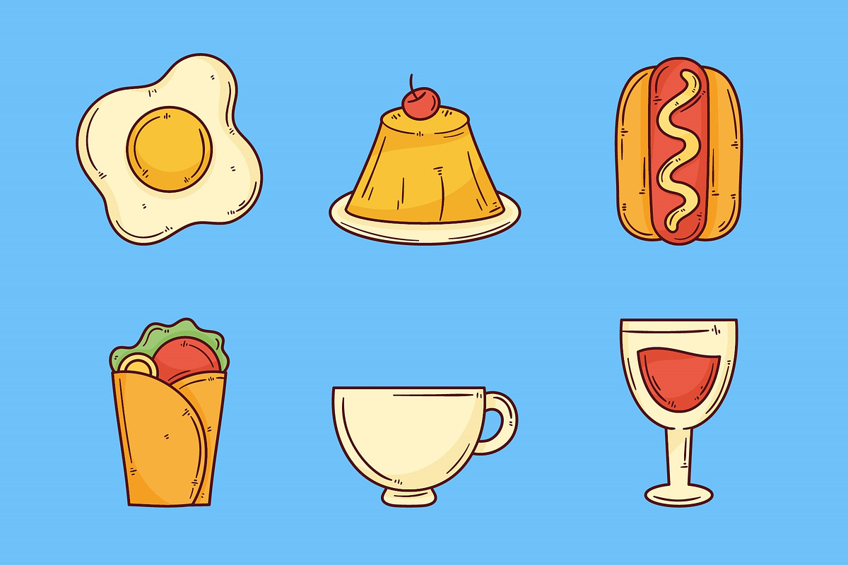Food Illustration Set preview 3