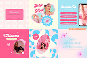 Barbiecore Instagram Post Template, a Social Media Template by Hell Yeah Designs (Thumbnail 3 of 7)