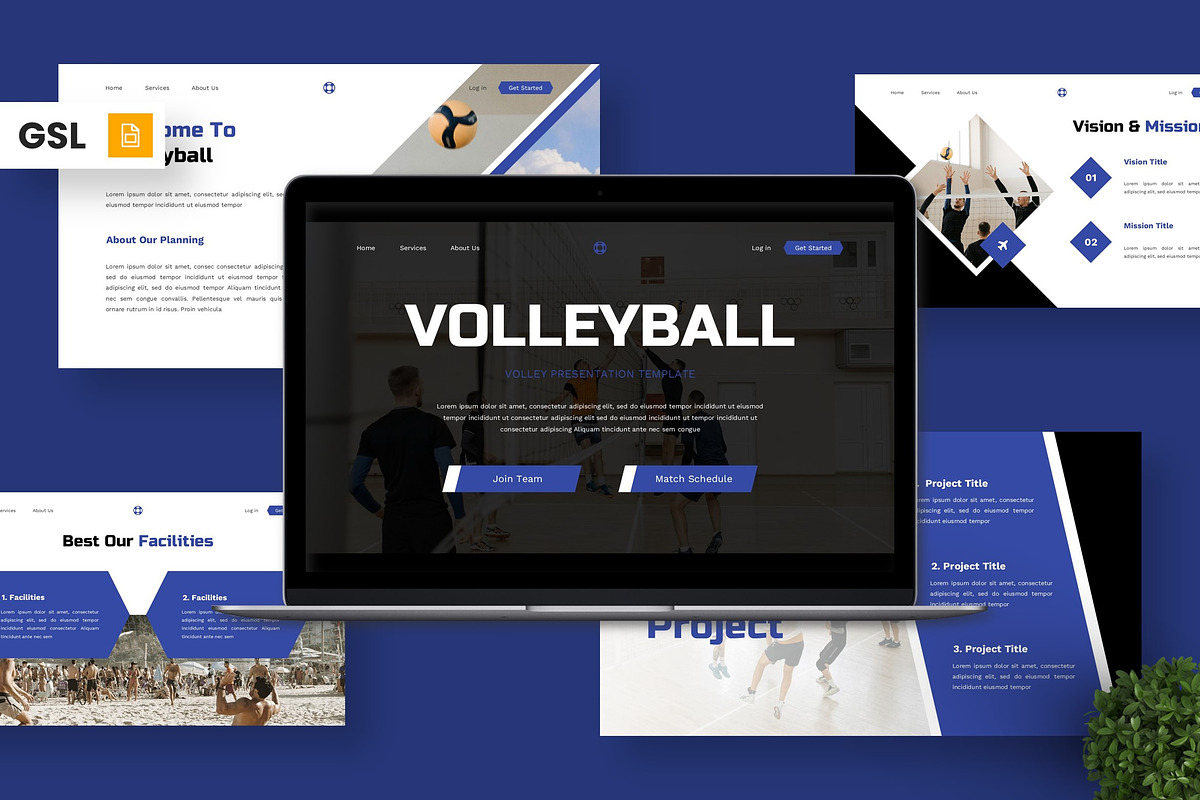 Volleyball - Sport Google Slide