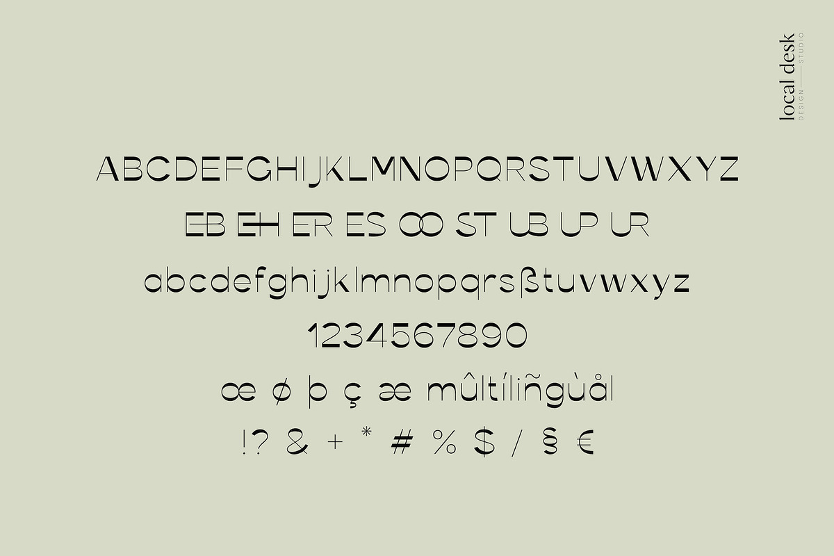 Guscoy – Stylish, High Contrast Sans, a Sans Serif Font by Local Desk Designstudio (Photo 2 of 16)