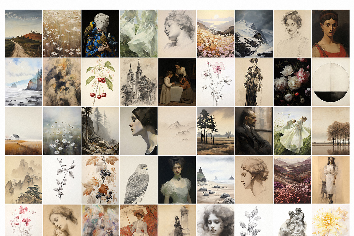 600 Vintage Prints, a Background Graphic by Purple (Photo 13 of 14)