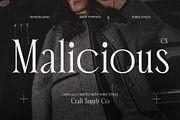 CS Malicious – Elegant Font, a Serif Font by Craft Supply Co. (Thumbnail 1 of 8)