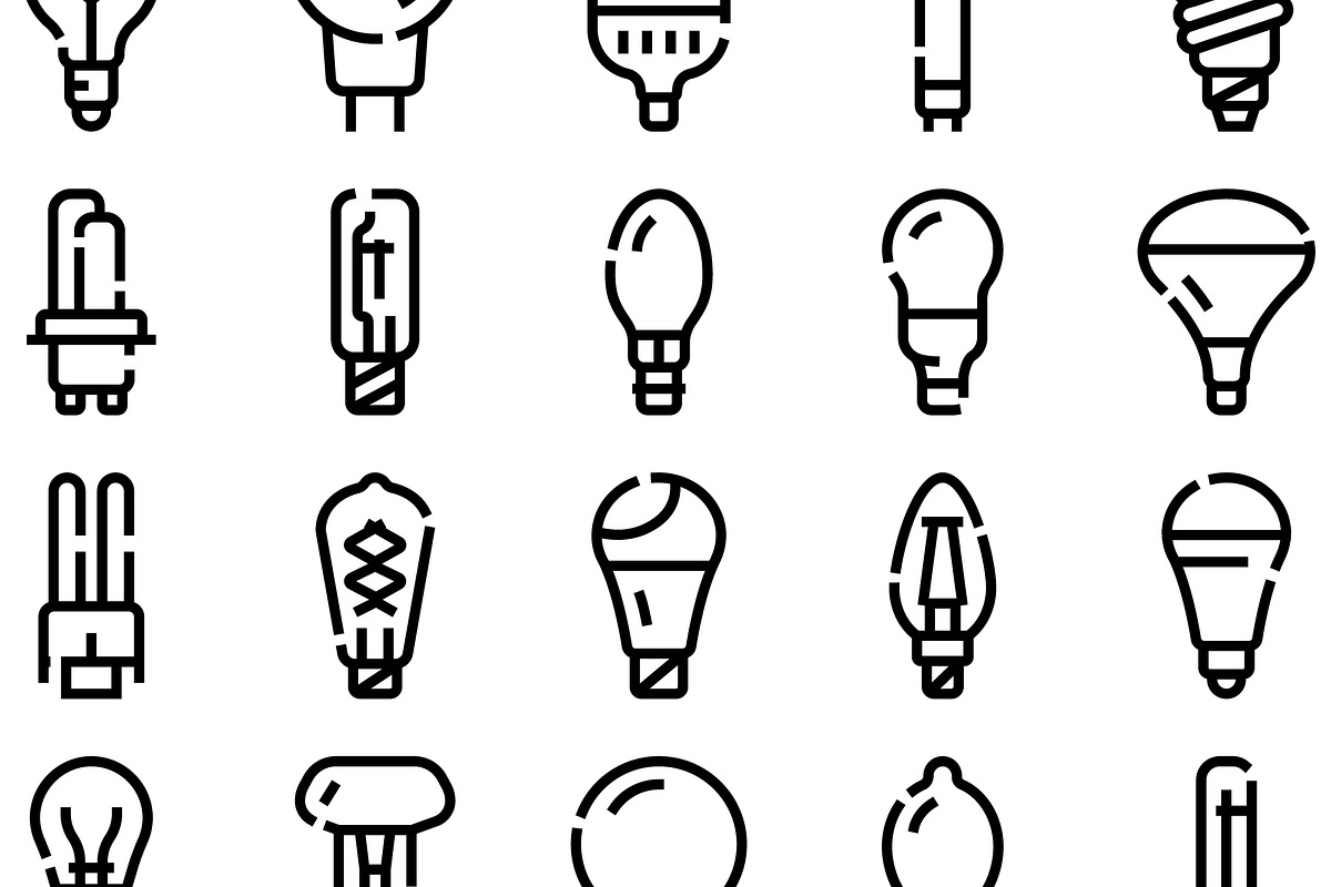 Different light bulbs illuminating, an Object Graphic by pikepicture (Photo 3 of 3)