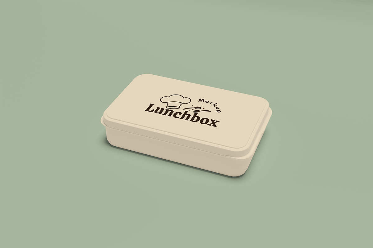 Lunch Box Mockup, a Packaging Mockup by xavier_studio (Photo 2 of 5)