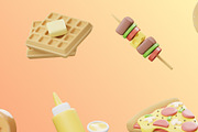 Fast Foods 3D Icon, a Food & Drink 3D Model by GoTemp (Thumbnail 5 of 6)