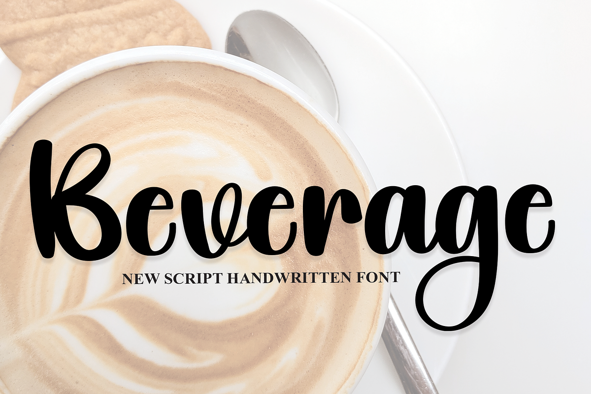 Beverage | Script Font, a Script Font by Scratchones (Photo 1 of 8)