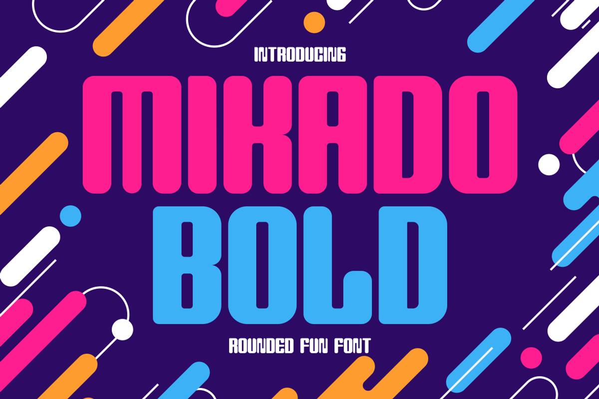 Mikado Bold - Rounded Fun Bold Font, a Font by PutraCetol Studio (Photo 1 of 5)