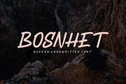 Bosnhet - Font, a Handwritten Font by artchiles_design (Thumbnail 3 of 5)