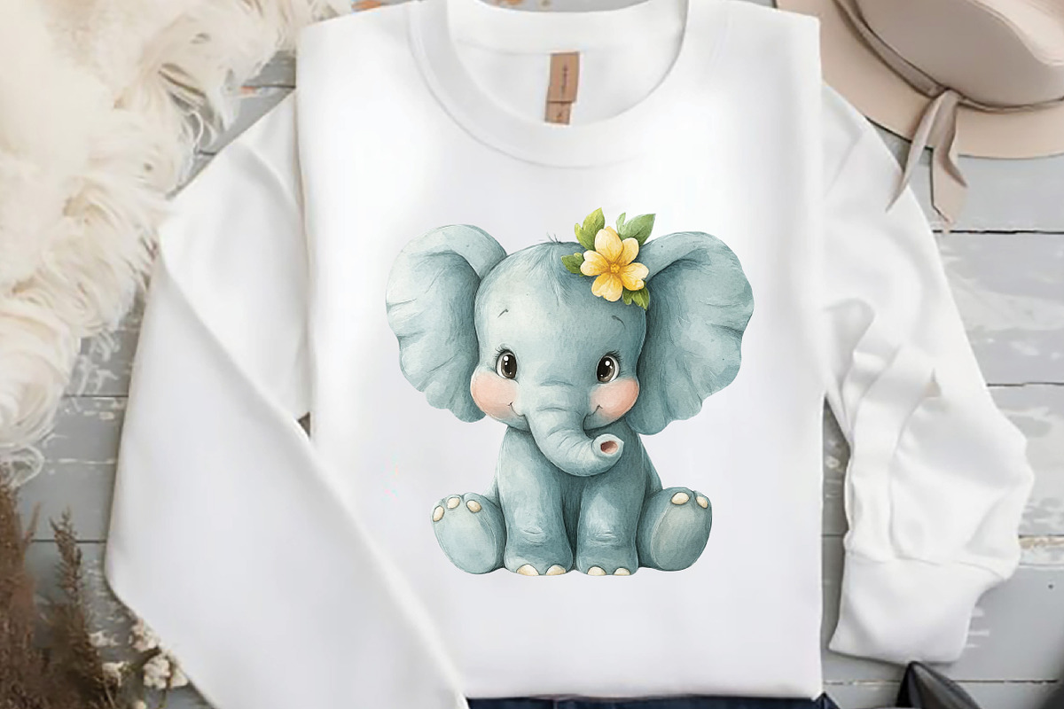Watercolor Cute Safari Animals Png, an Illustration by DreamCafeArt (Photo 4 of 5)