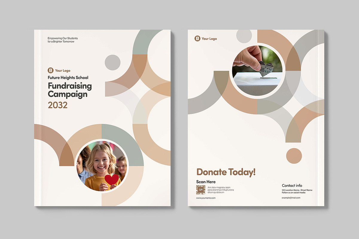 School Fundraising Brochure Template, a Brochure Template by BrandPacks (Photo 3 of 4)