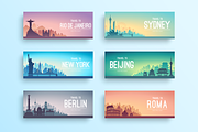 Famous Cities Landscape Collection, an Illustration by Chuhastock (Thumbnail 8 of 15)