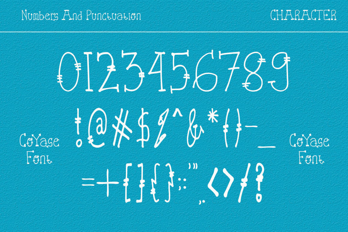 CoYaSe - Cute Display Font, a Font by Naistudio (Photo 5 of 7)