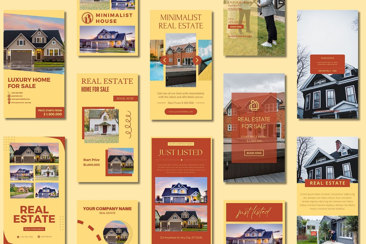 Real Estate Story Canva Templates, a Templates & Theme by BoontenStudio (Photo 2 of 8)