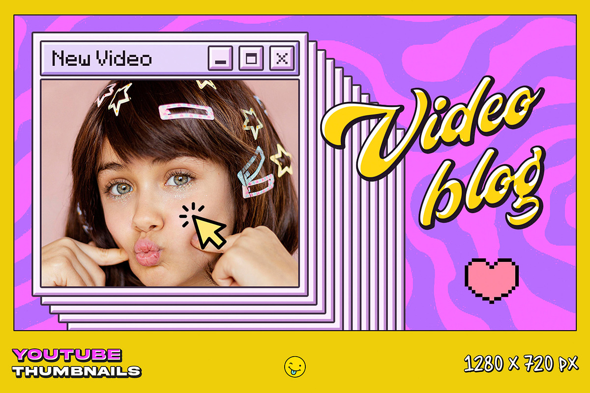 Y2k YouTube Thumbnails, a Social Media Template by Andrew Skoch Design (Photo 6 of 7)