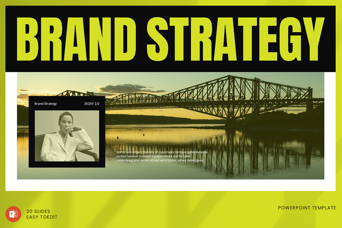 Brand Strategy Presentation Template, a Presentation Template by Pradaxa (Photo 1 of 6)