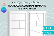 Blank Comic Book Template for KDP, a Magazine Template by Self Publishing Magic (Thumbnail 1 of 2)