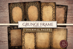 Dark Grunge Frame Paper