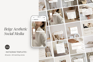 Beige Aesthetic Instagram Templates