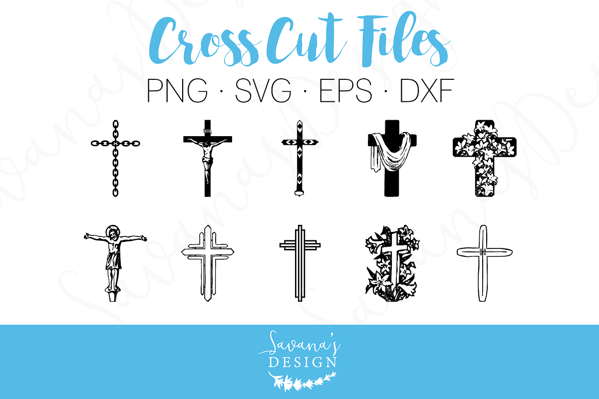 Cross SVG, EPS, DXF Cut Files, a Decorative Illustration by SavanasDesign (Photo 1 of 5)