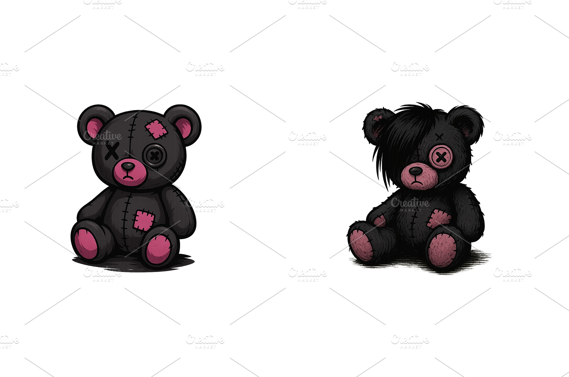 Unique plush bears with a dark, an Arts & Entertainment Photo by ZinetroN