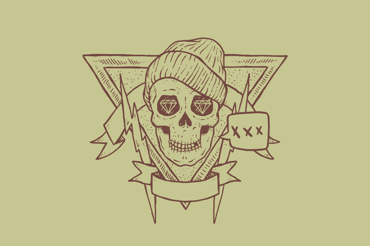 Old School Skateboarding Vector Pack, an Education Illustration by danielcomerci (Photo 1 of 3)
