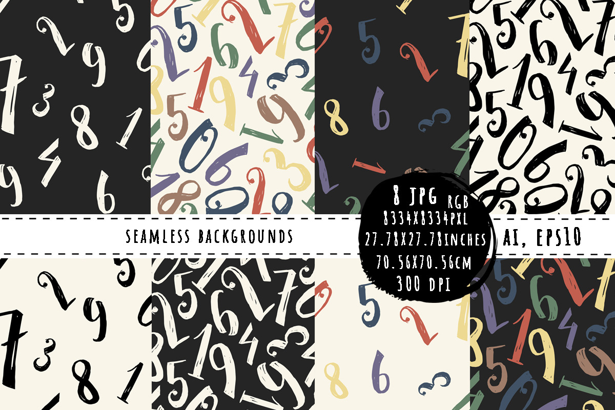 123 Doodle Backgrounds, a Pattern Graphic by Julia_Raketic