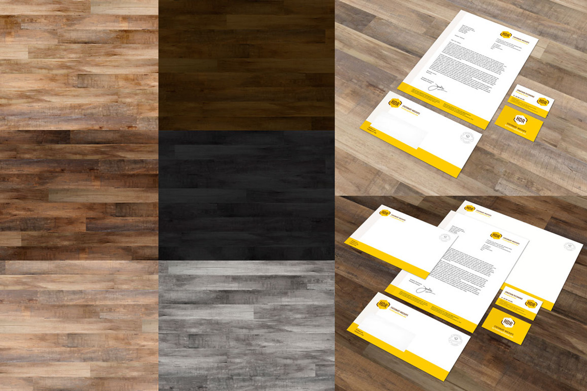 European A-Format Stationery Mockup, a Print Template by Fresh Design Elements (Photo 5 of 11)