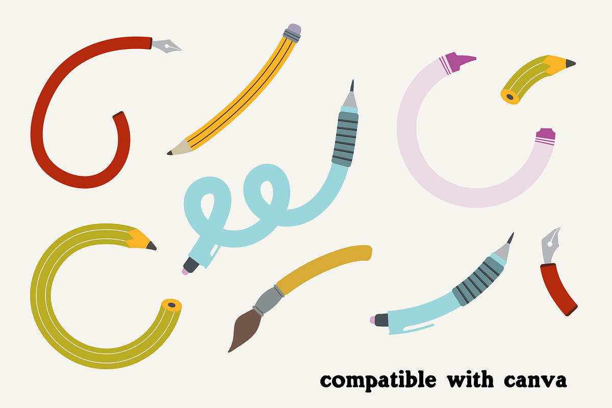 ARTISTIC ARROWS (100 illustrations), an Object Illustration by Bonfloret Studio (Photo 2 of 10)