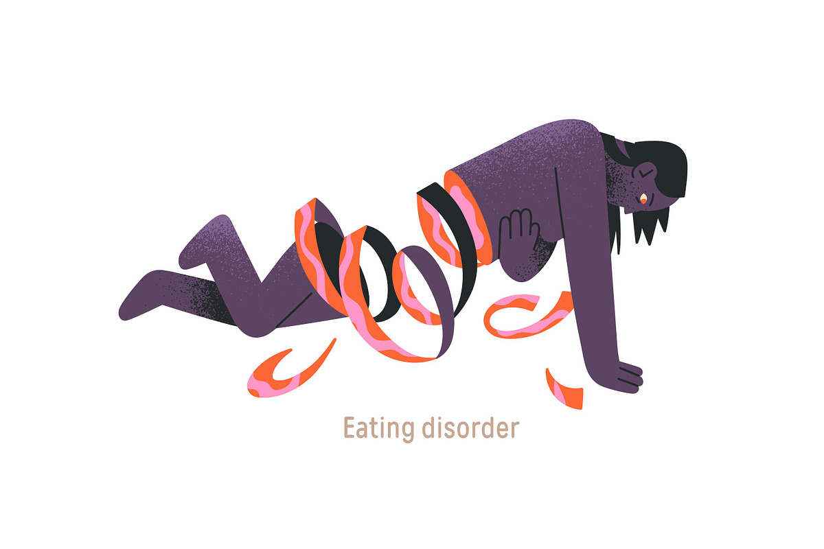 Mental disorders, psychological set, a Person Illustration by PaperTrident (Photo 10 of 12)