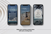 100 Summer Aesthetic Reels Templates, a Social Media Template by DigiPax (Thumbnail 4 of 10)