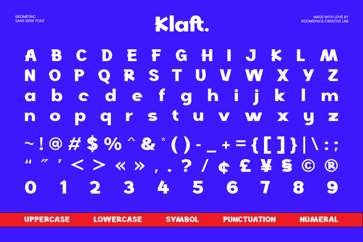 Klaft – Modern Bold Sans Serif Font, a Sans Serif Font by roomspace creative lab (Photo 12 of 14)