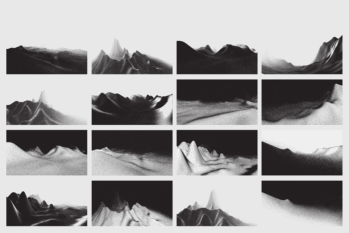 Stipple - Vector landscapes, a Background Graphic by RDShop (Photo 6 of 7)