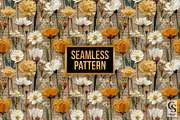 Vintage Scrapbook Flowers Pattern, a Pattern Graphic by Creative Store (Thumbnail 4 of 5)