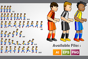 Soccer Player Sprites, an Illustration by erkoudesign (Thumbnail 4 of 4)