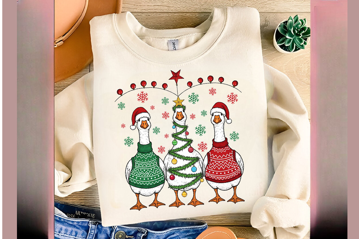 Funny Christmas Goose Png, Christmas, an Illustration by SinaCreation (Photo 2 of 7)