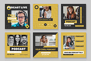 Podcast Social Media Post, an UI Kit Template by CreativeShaper (Thumbnail 2 of 3)
