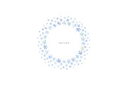 Light Blue Watercolor Flowers, a Decorative Illustration by GraphicsDish (Thumbnail 4 of 4)