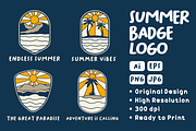 SUMMER BADGE LOGO, an Object Illustration by Ngaula Std. (Thumbnail 1 of 3)