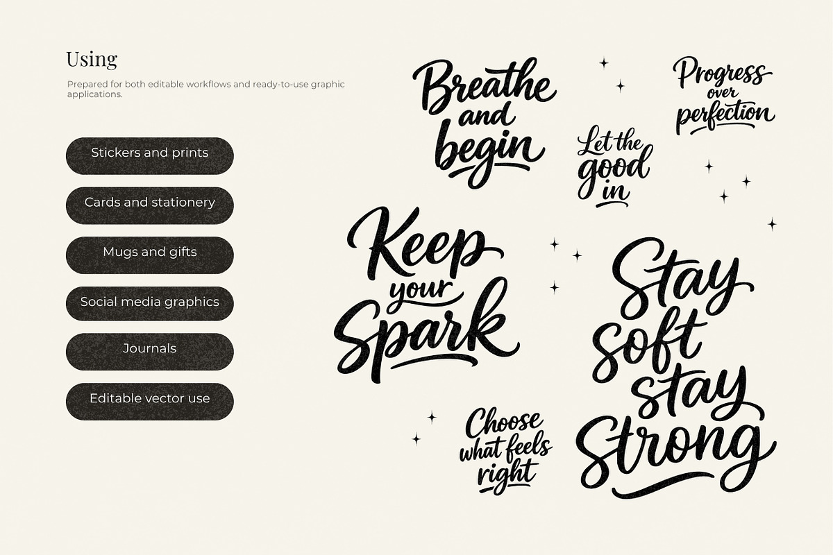 Inspiring Quotes Lettering Bundle, an Object Graphic by Yanakicc (Photo 6 of 9)