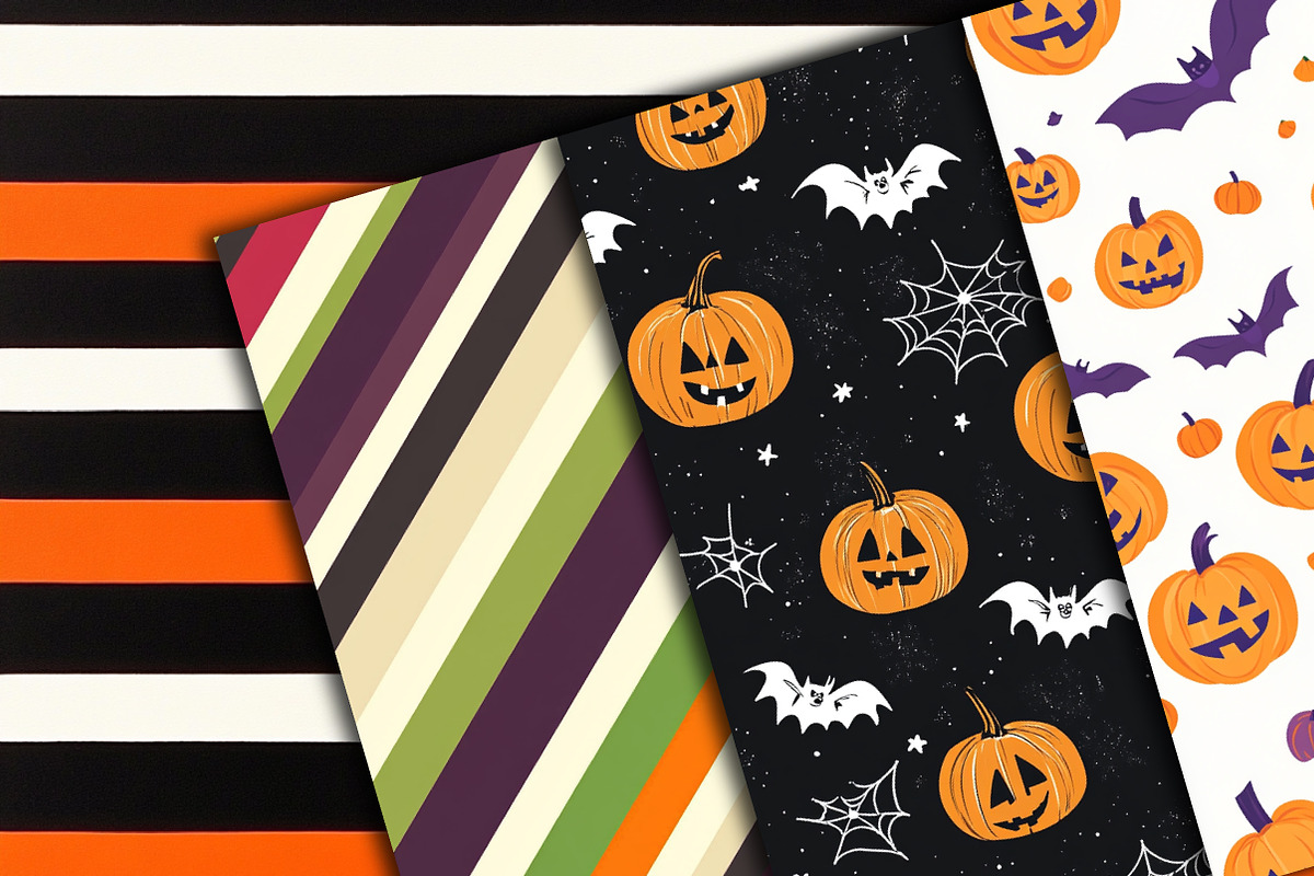 Happy Halloween Digital Paper Backgr, a Pattern Graphic by Libby Wishes (Photo 3 of 3)