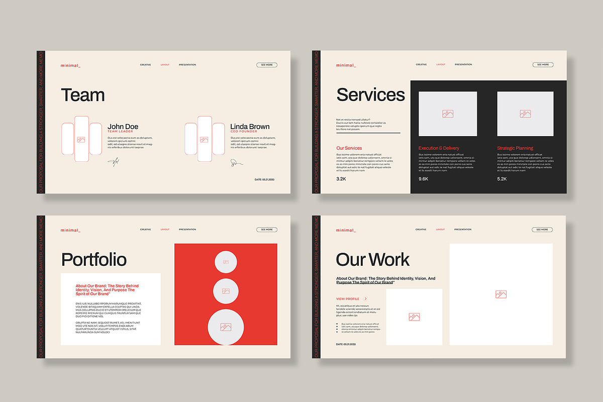 Brand Profile Presentation Template preview 4