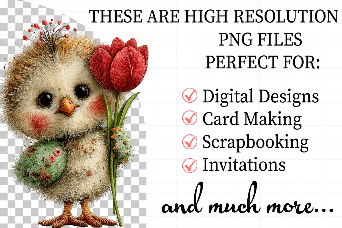 Whimsical Easter Birds Clipart, an Illustration by Daily.Designs (Photo 2 of 8)