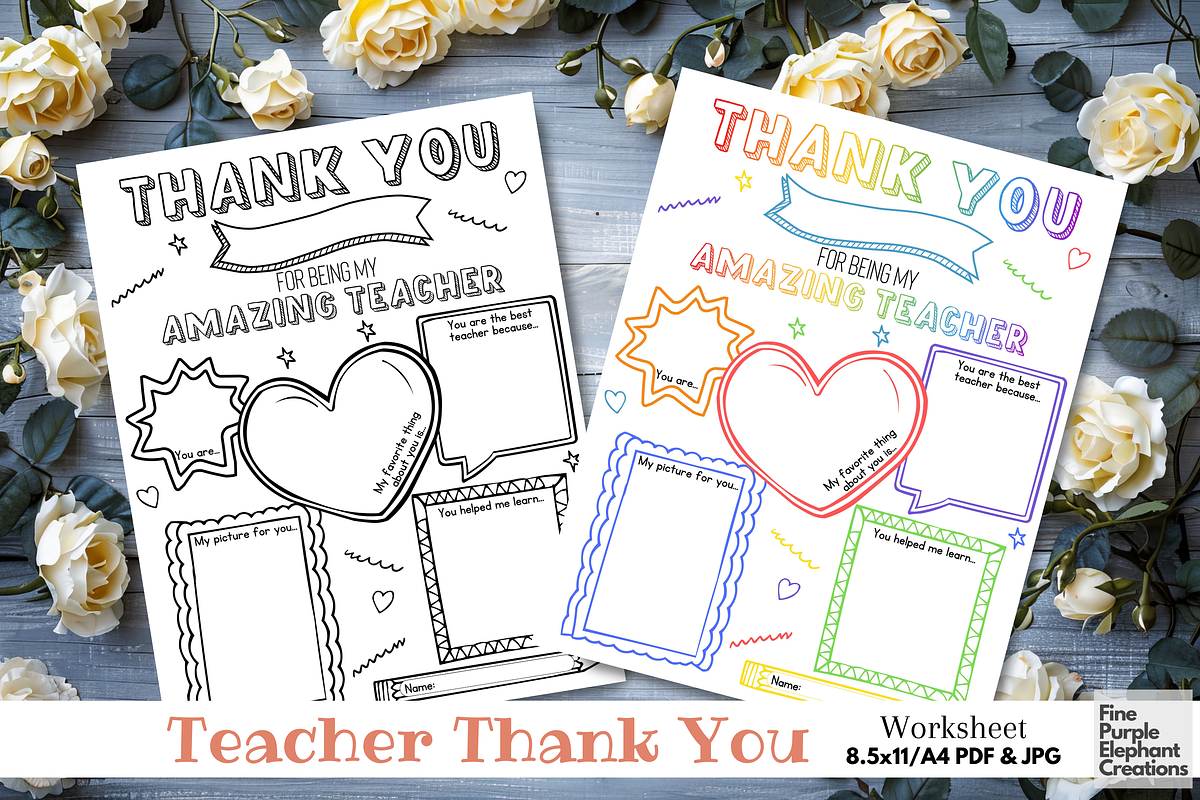 Teacher Appreciation End School Year, an Object Graphic by Fine Purple Elephant (Photo 1 of 3)