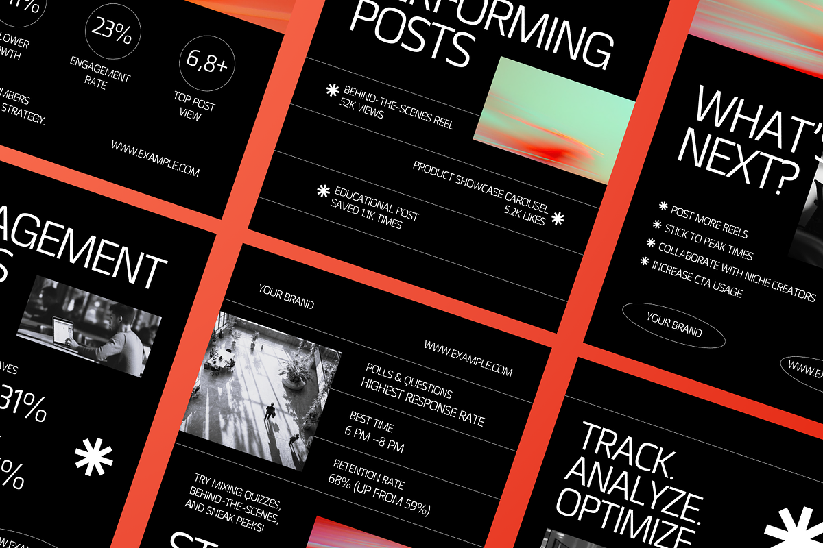 Analytics Report Instagram Post, a Social Media Template by Annora Studio (Photo 5 of 6)