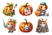 Autumn Nurse Pumpkin Clipart, an Illustration by Daily.Designs (Thumbnail 3 of 5)