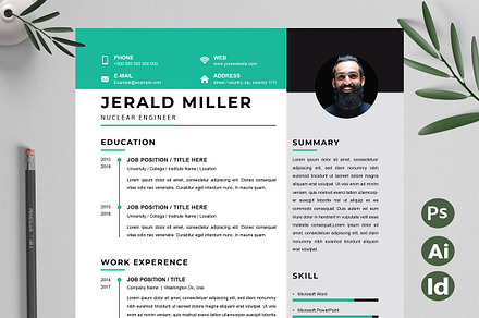 Nuclear Engineer Resume| CV Template, a Resume Template by Attractive Resume
