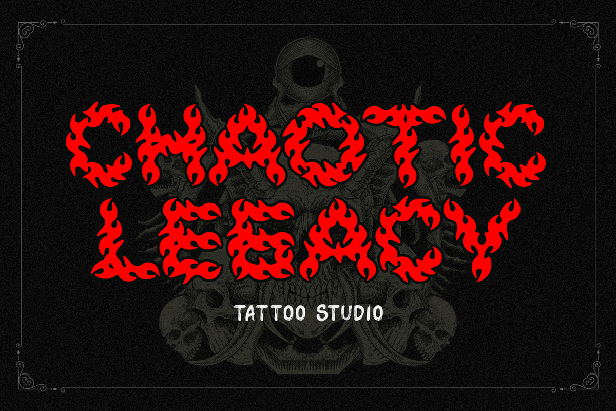 Flame Strike, a Blackletter Font by WisnoetypeCo (Photo 3 of 6)