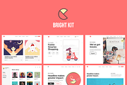 Bright Kit Web Layouts, an UI Kit Template by Fabrx Design (Thumbnail 1 of 5)