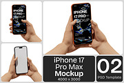 Holding iPhone 17 Pro Max Mockup, an iPhone Mockup by Permadi Creative (Thumbnail 1 of 4)